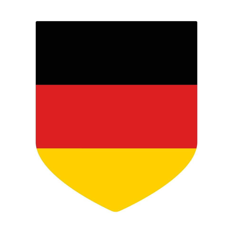 German flag in shape. Flag of Germany in shape. vector