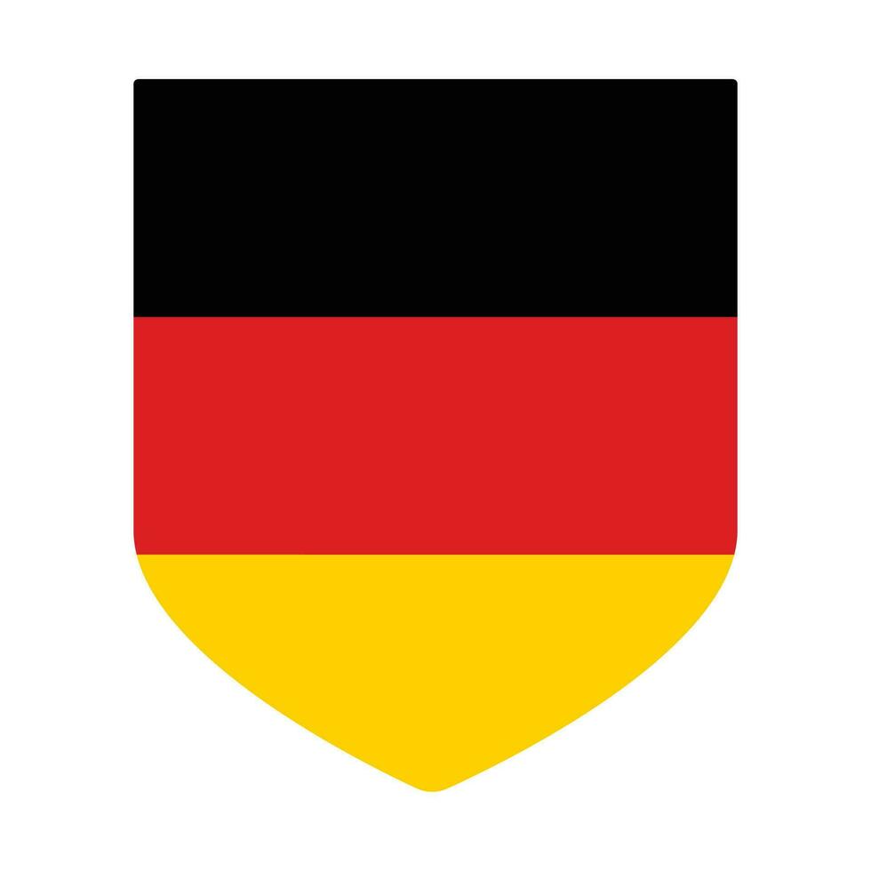 German flag in shape. Flag of Germany in shape. vector