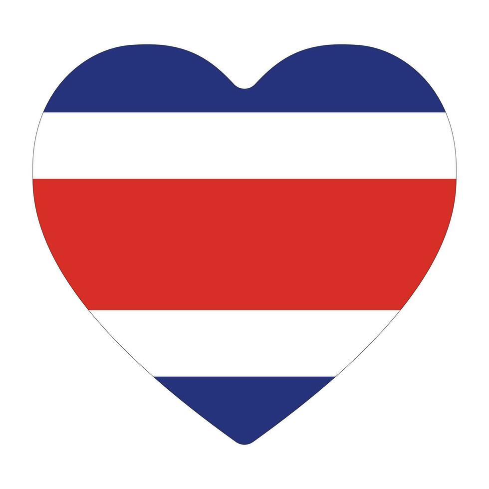 Costa Rica flag. Flag of Costa Rica in design shape vector