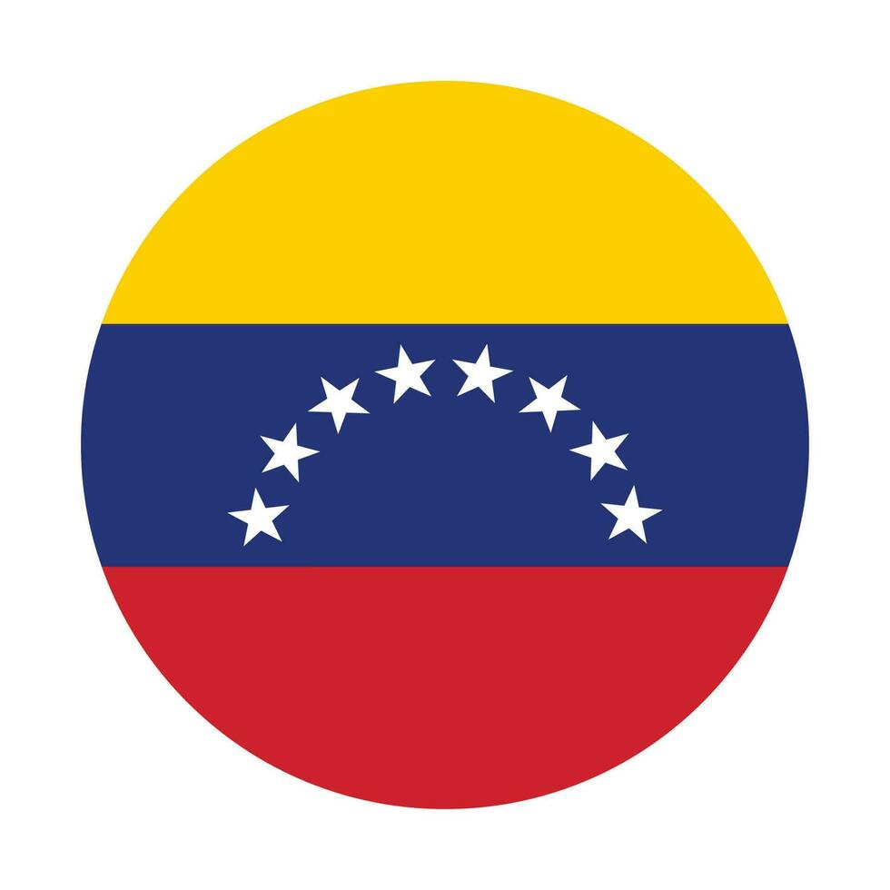 Flag of Venezuela. Venezuela flag in design shape. vector