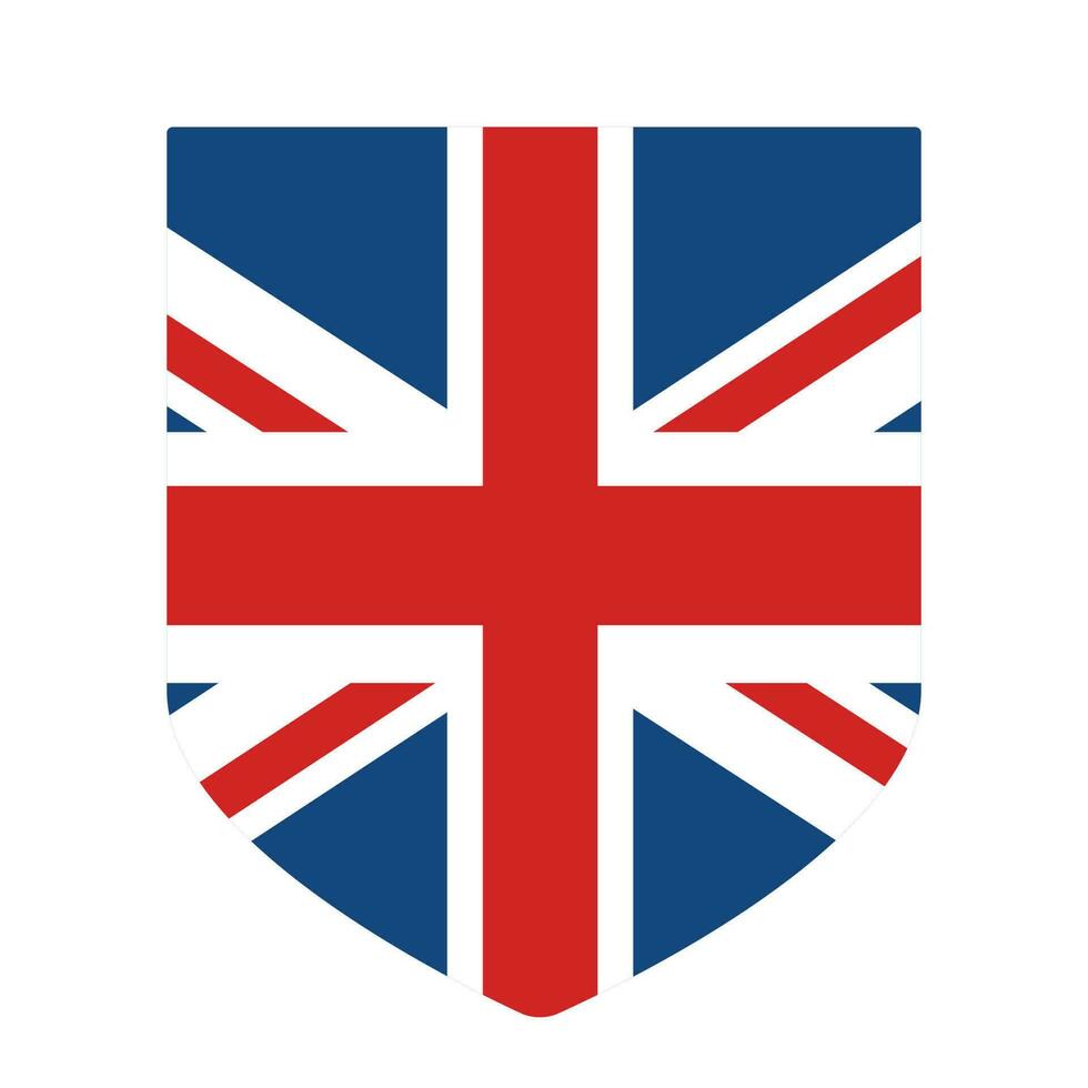 United Kingdom flag shape. Flag of UK in design shape vector