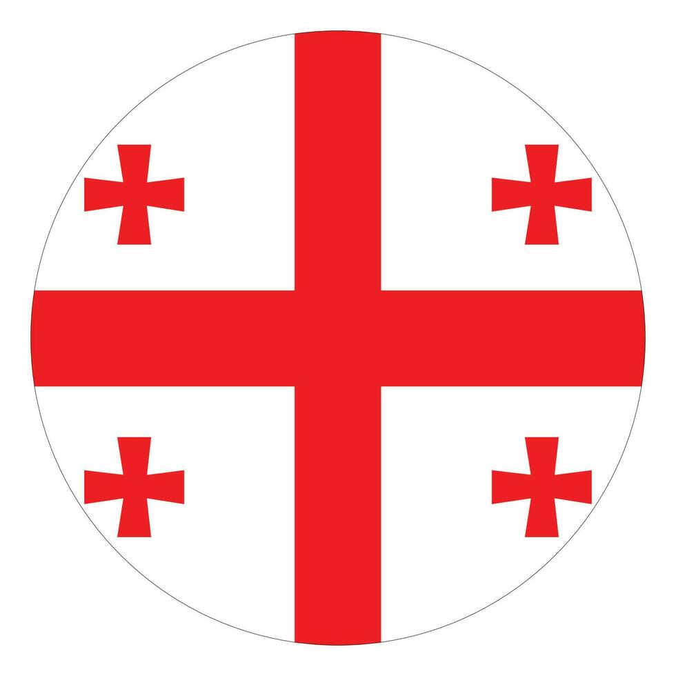 bandera de Georgia. Georgia bandera en diseño forma vector