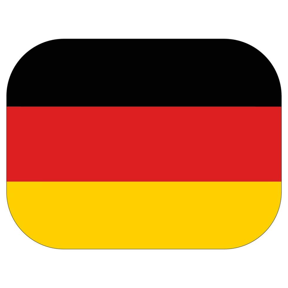alemán bandera en forma. bandera de Alemania en forma. vector