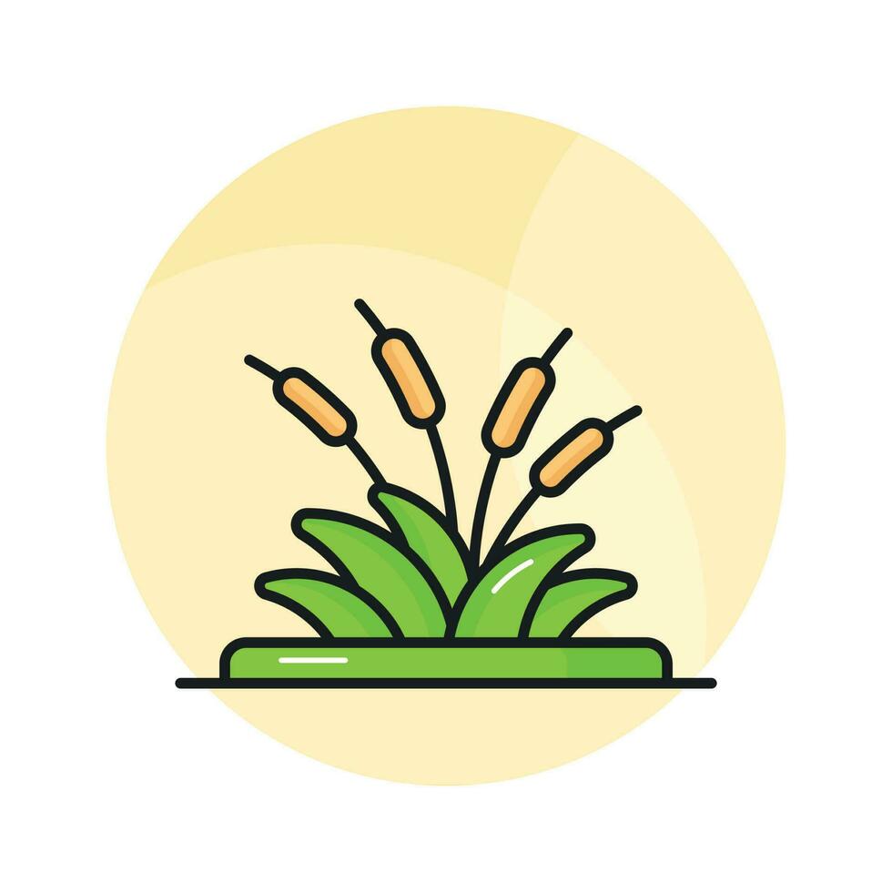 Beautifully designed vector of reed in editable style, ready to use icon