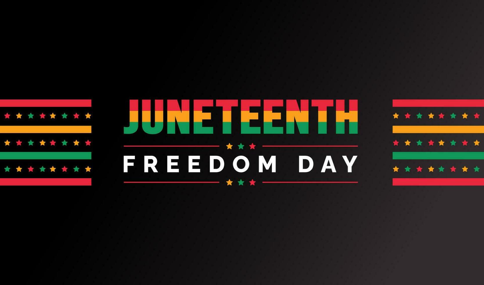 diecinueve de junio libertad día Estados Unidos bandera fondo, bandera, tarjeta, póster con tipografía diseño. africano americano independencia día fondo, día de libertad y emancipación. 19 junio. vector. vector