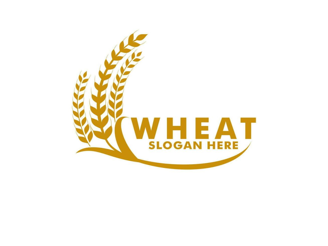 Wheat Grain Logo Vector Template