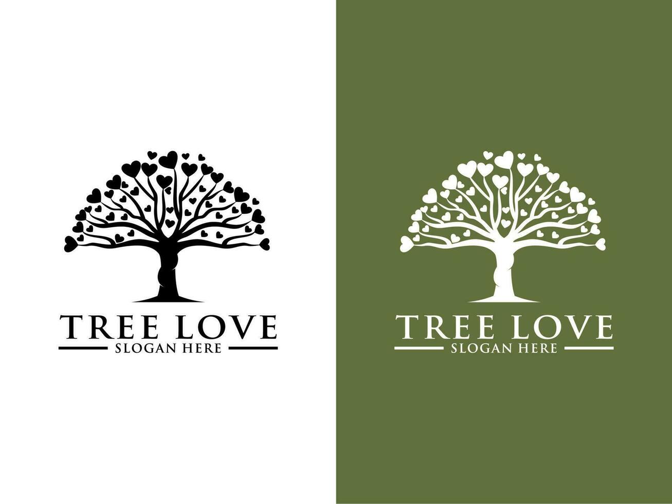 Tree Logo vector, Abstract Tree Logo design template vector