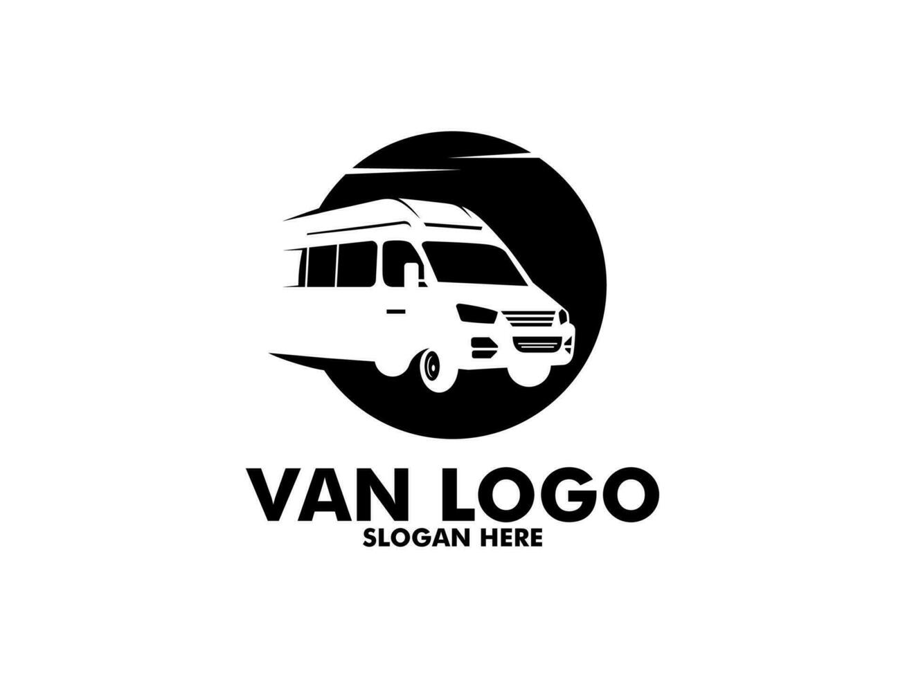 Van logo vector template isolated on white background