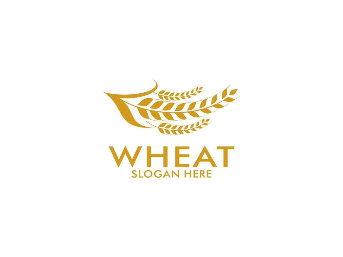 Wheat Grain Logo Vector Template