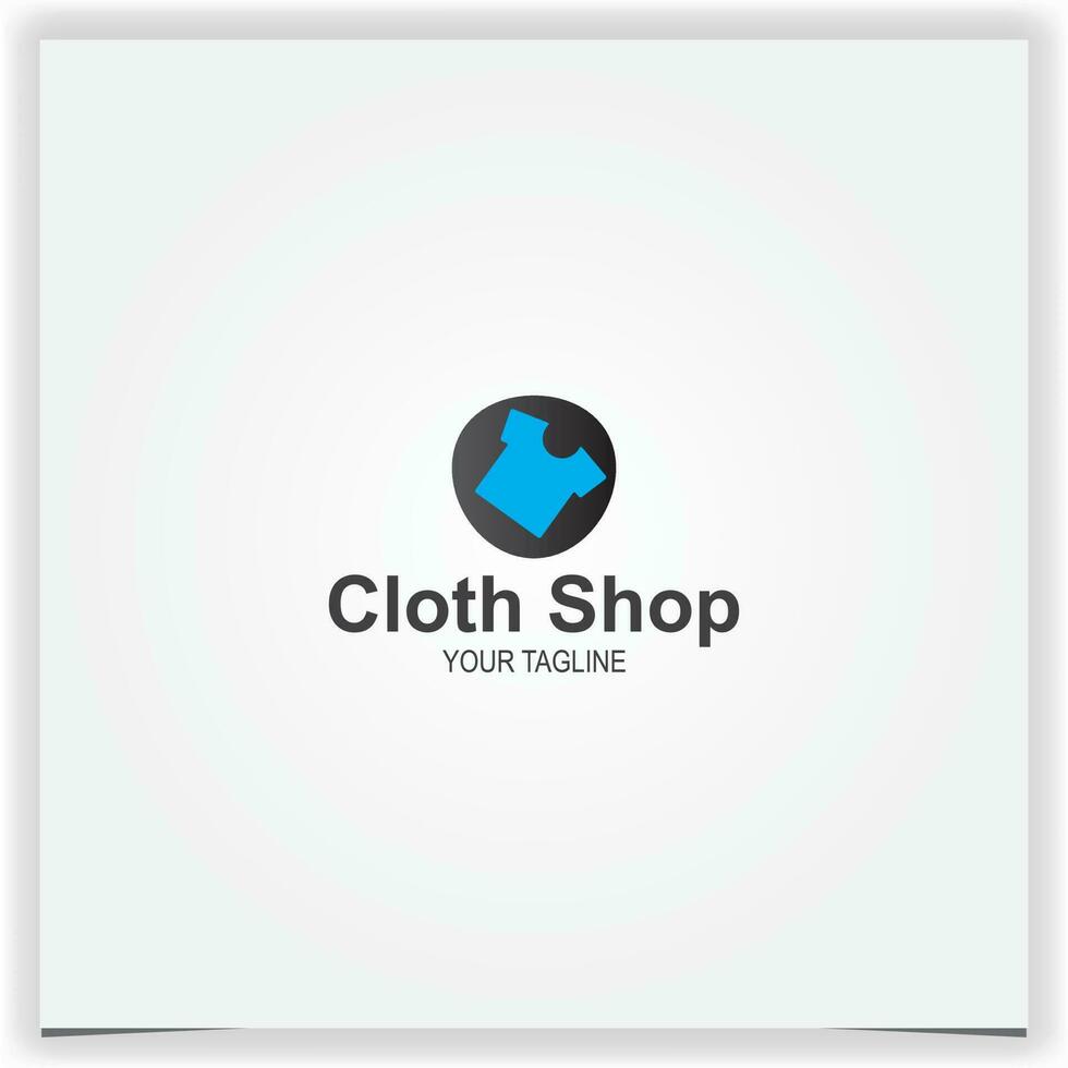 Clothes shop logo premium elegant template vector eps 10