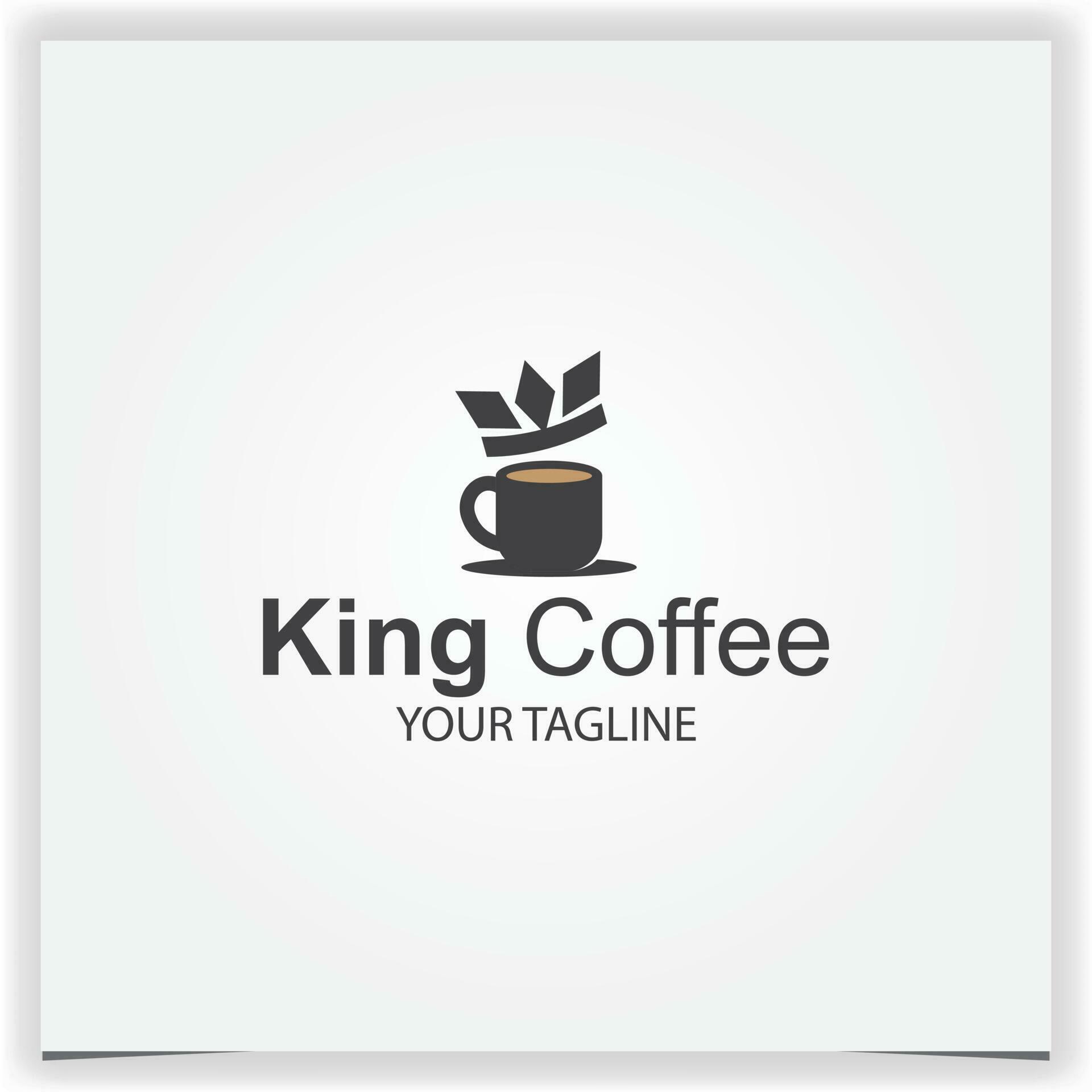 king coffee shop logo premium elegant template vector eps 10 24538597