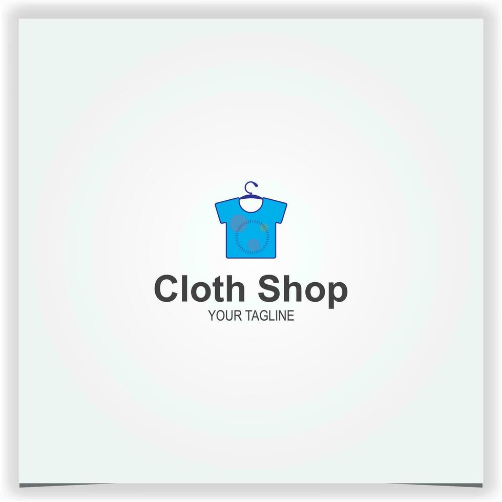 Clothes shop logo premium elegant template vector eps 10