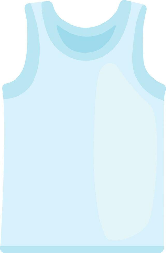 T-shirt tank top clothes flat style vector