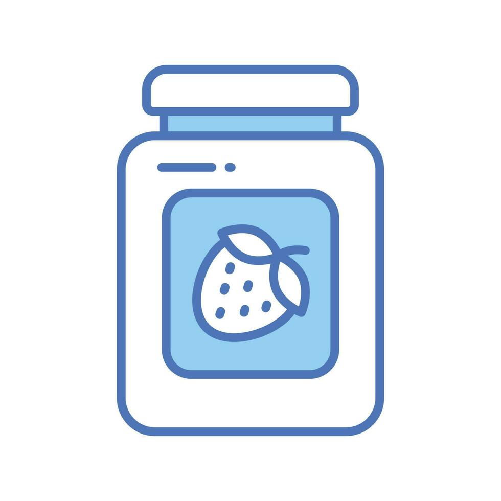 Check this amazing vector of jam jar in modern style, ready to use icon