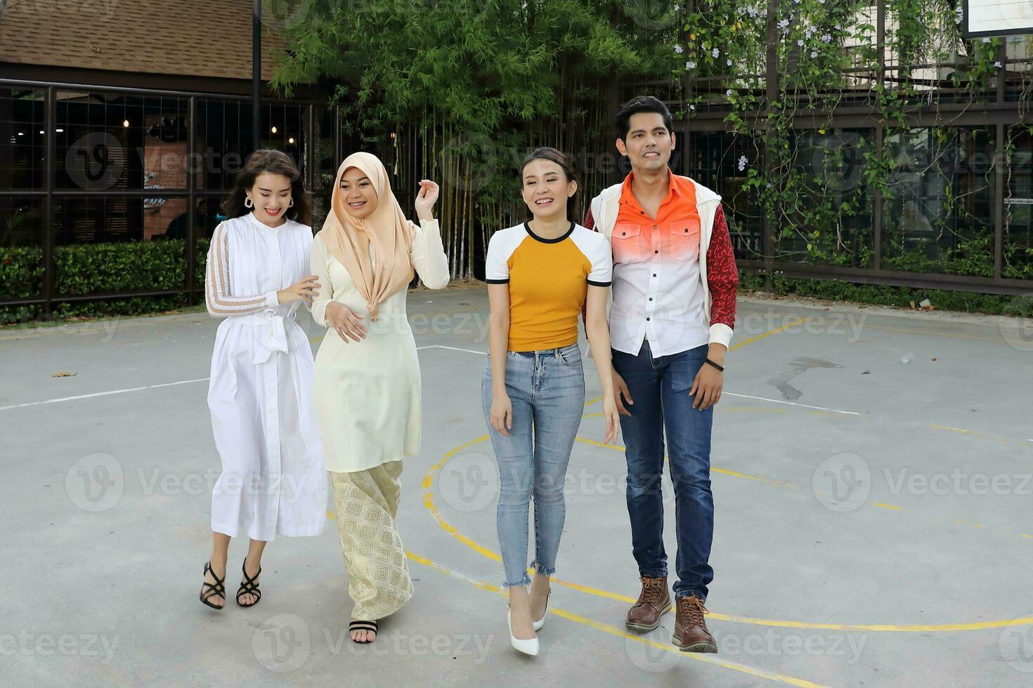 Young Asian different ethnic malay chinse  man woman activity lifestyle student educating job business photo