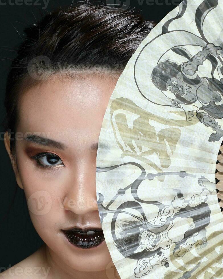 South east Asian beautiful young lady fashion makeup cosmetic photo