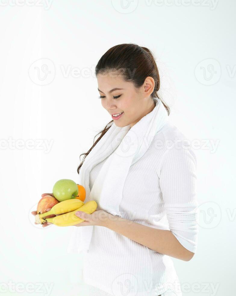 Young asian woman active healthy lifestyle photo