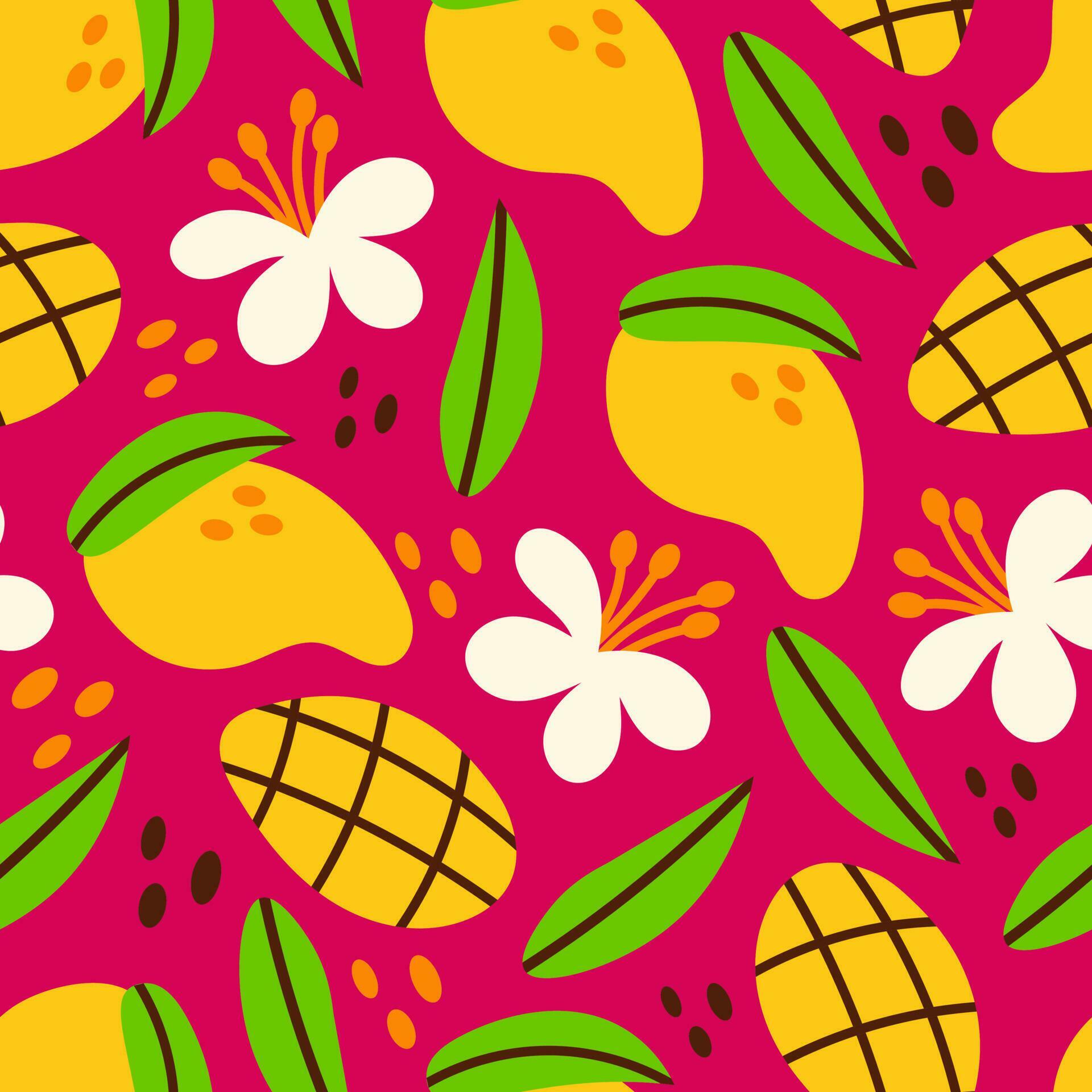 Mango Seamless Pattern 24542003 Vector Art at Vecteezy