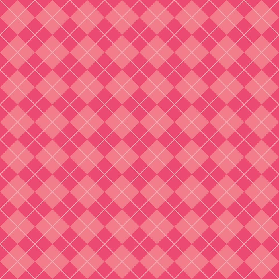 Simple Light Pink Seamless Argyle Pattern vector