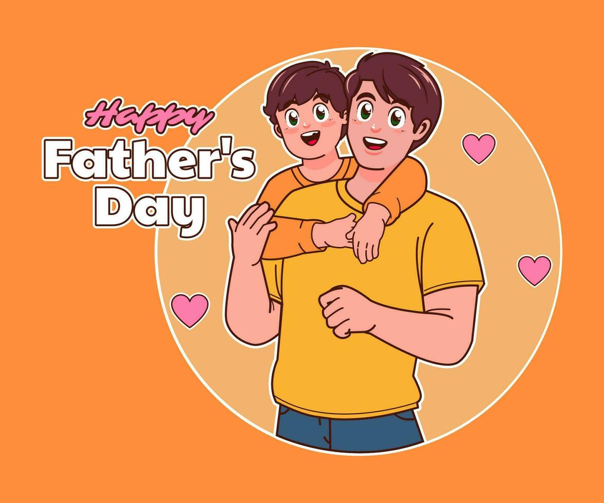 feliz Día del Padre vector