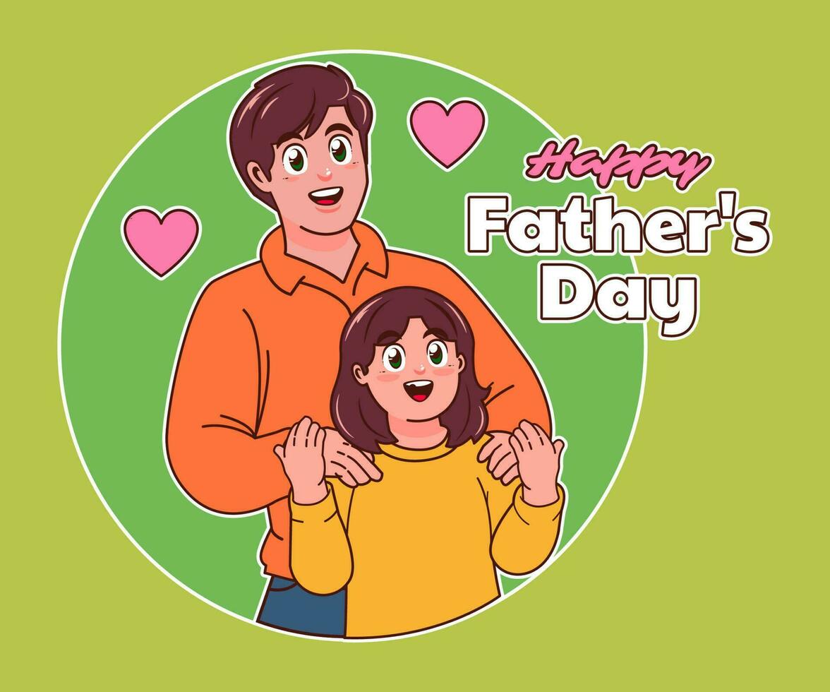 Happy Fathers Day vector