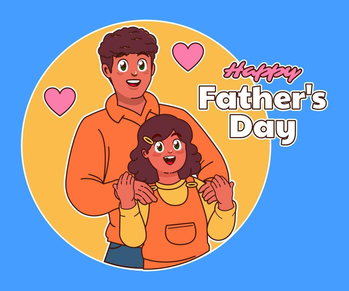Happy Fathers Day vector