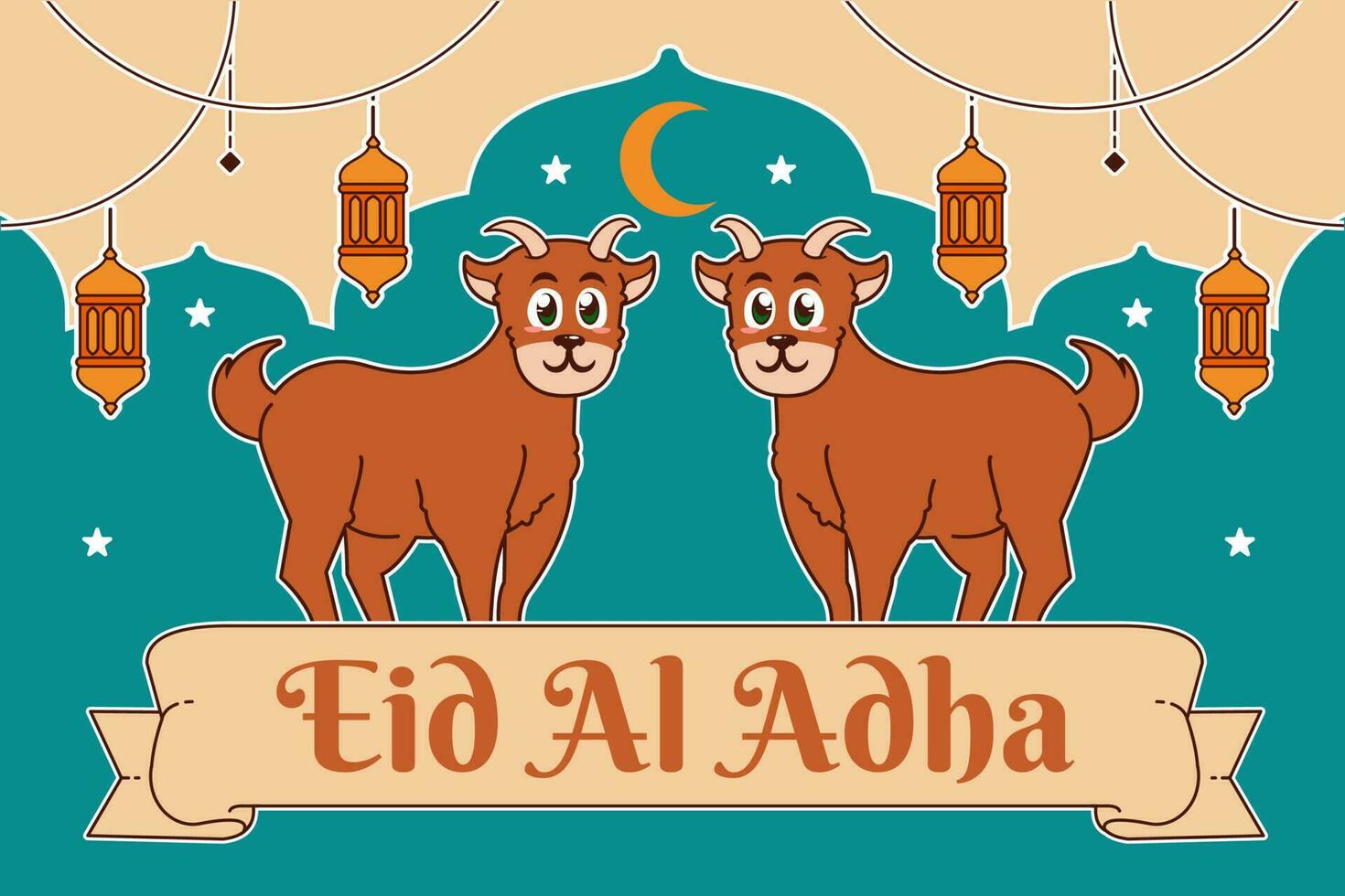 Eid al-Adha banner vector