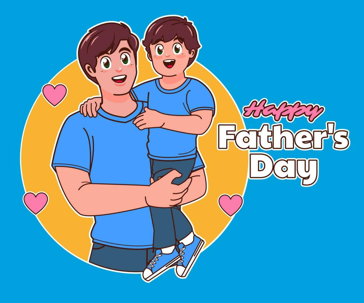 feliz Día del Padre vector