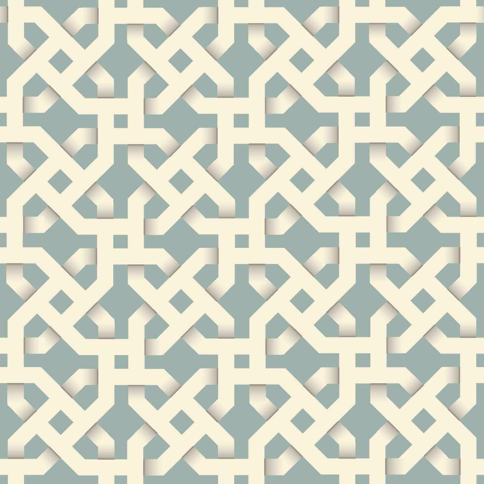 Abstract  arabesque line seamless pattern in celtic style. Stylish ornamental backdrop with intertwining lines. Good for interior decoration in ethnic style vector