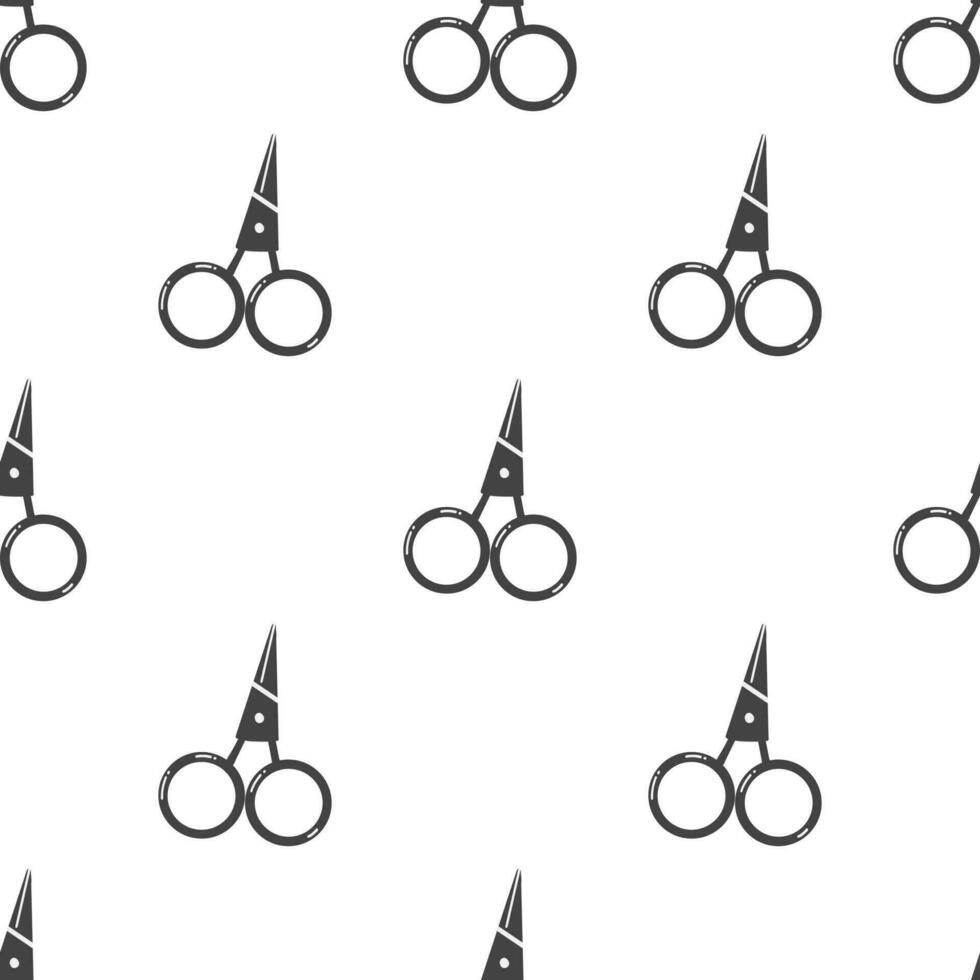 Scissors seamless pattern. Vector background for textile, wrapping paper, print, web design, wallpaper