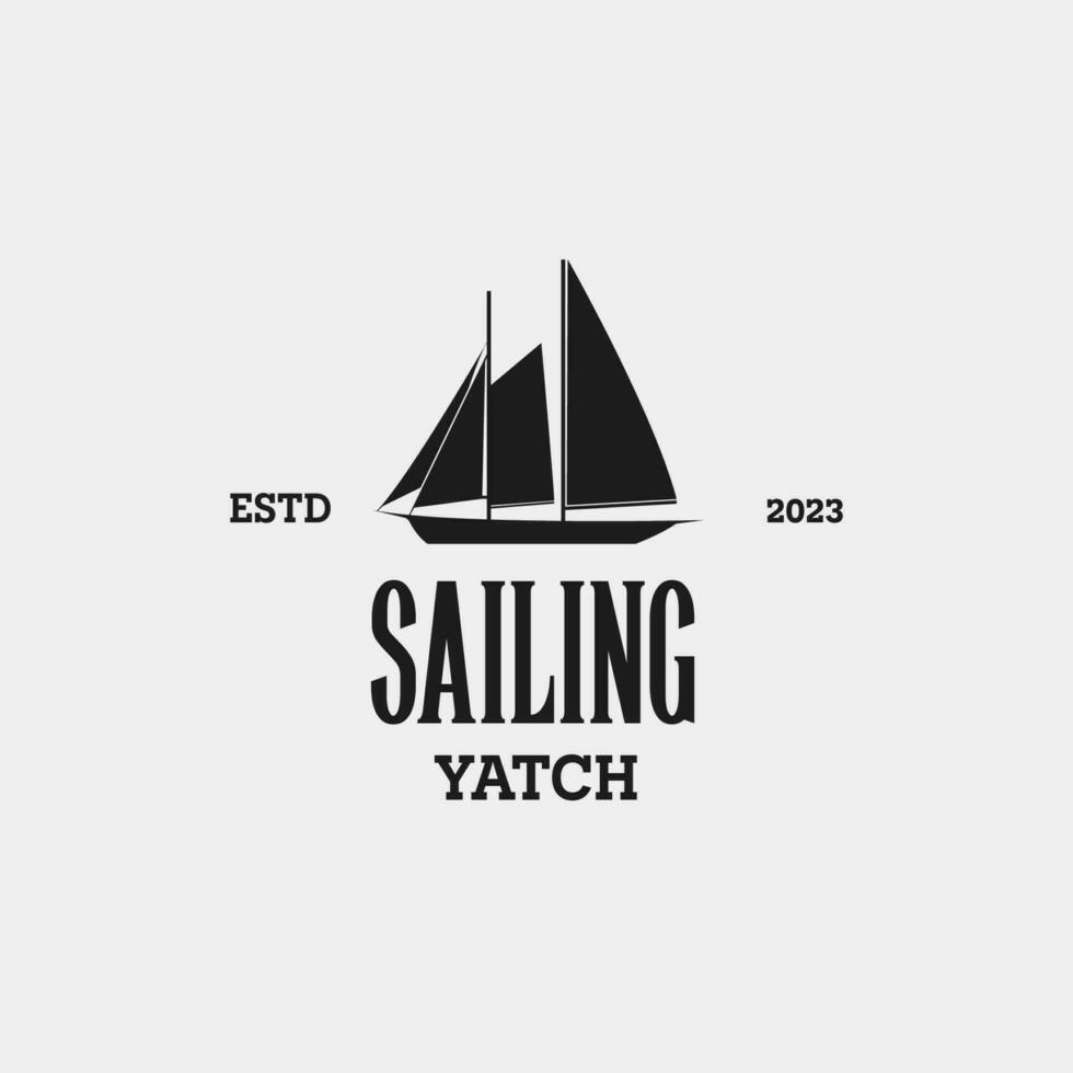 creativo navegación yate, barco, crucero y marina logo diseño vector concepto ilustración idea