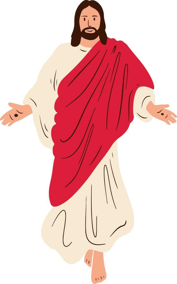 Ascension of Jesus Illustration vector