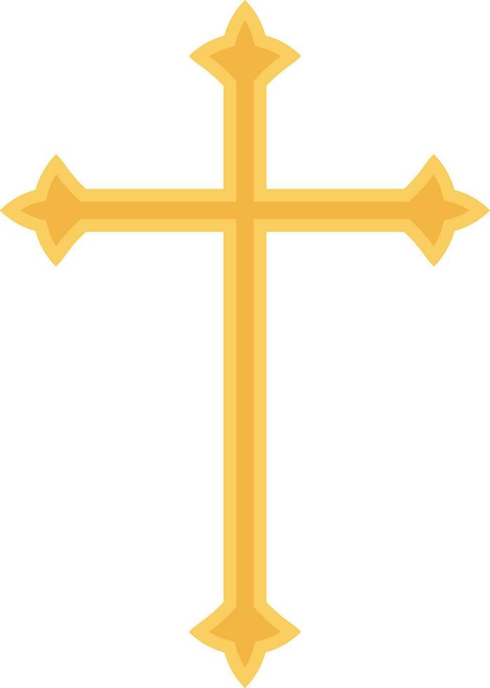 icono de cruz cristiana vector