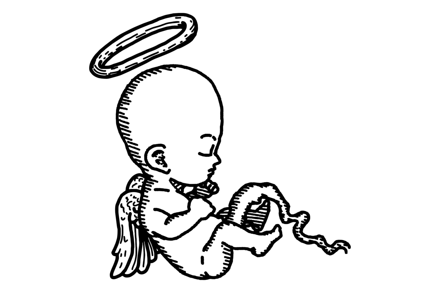 dormido bebé ángel png