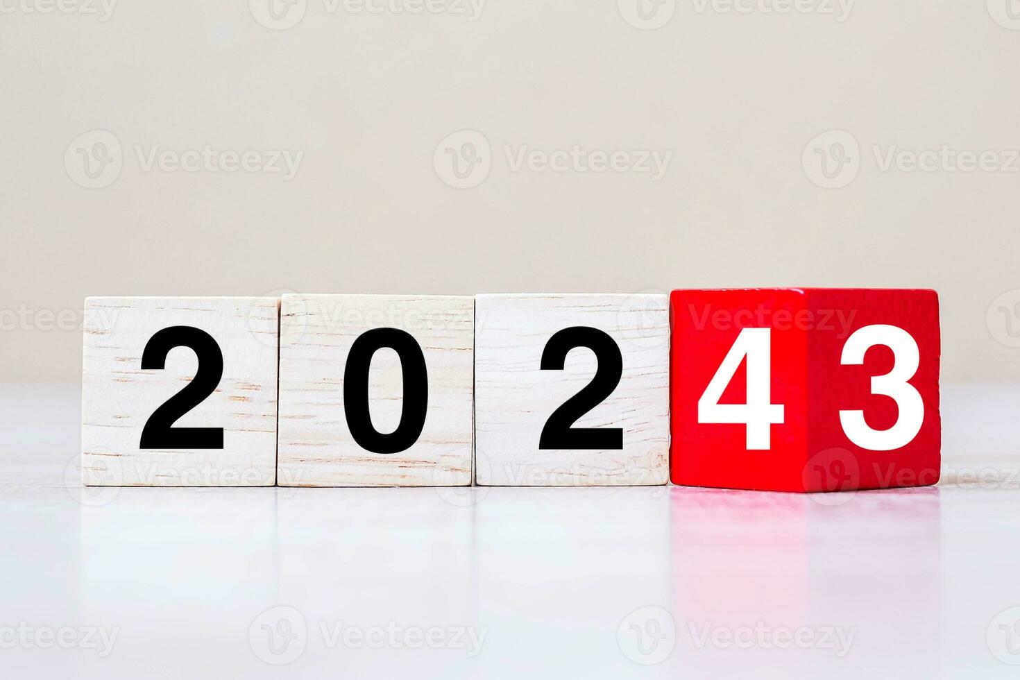 block 2023 to 2024 text on table. Resolution, strategy, plan, goal, motivation, reboot, business and New Year holiday concepts photo