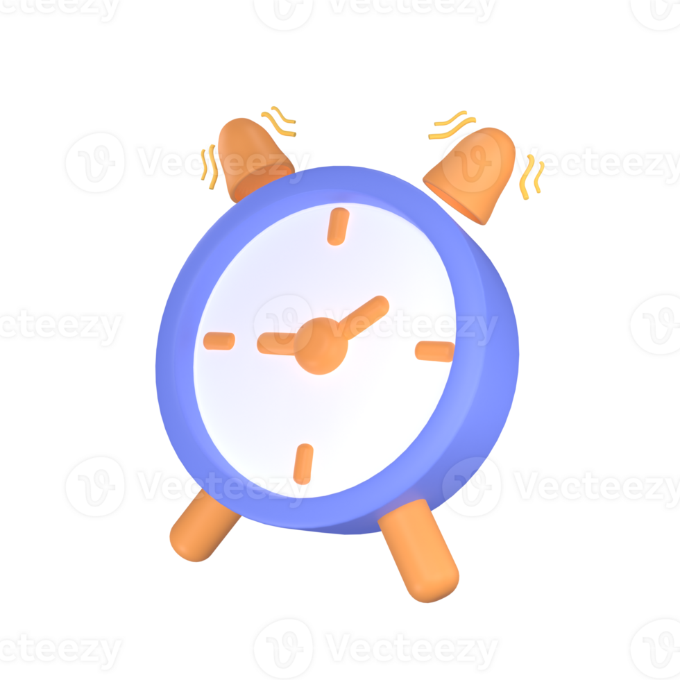 3d icon clock business illustration concept icon render png