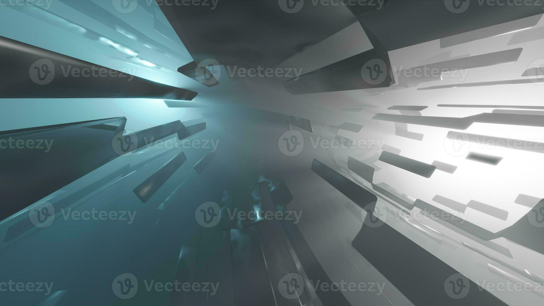 Abstract geometric background. 3D Render. Technology background. photo