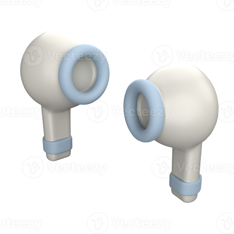 3D icon Wireless earphone png