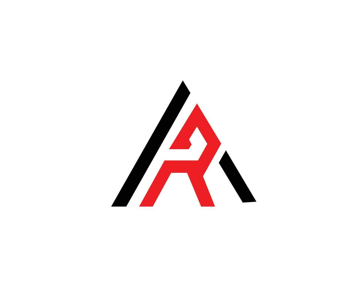 AR Letters Abstract Initials Logo Design Vector Template.