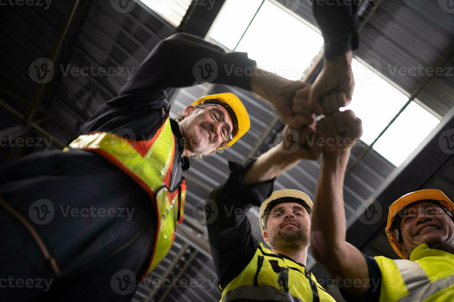Engineers and technicians must join forces when they want to accomplish big tasks. Uniting together to help each other make great things happen. photo