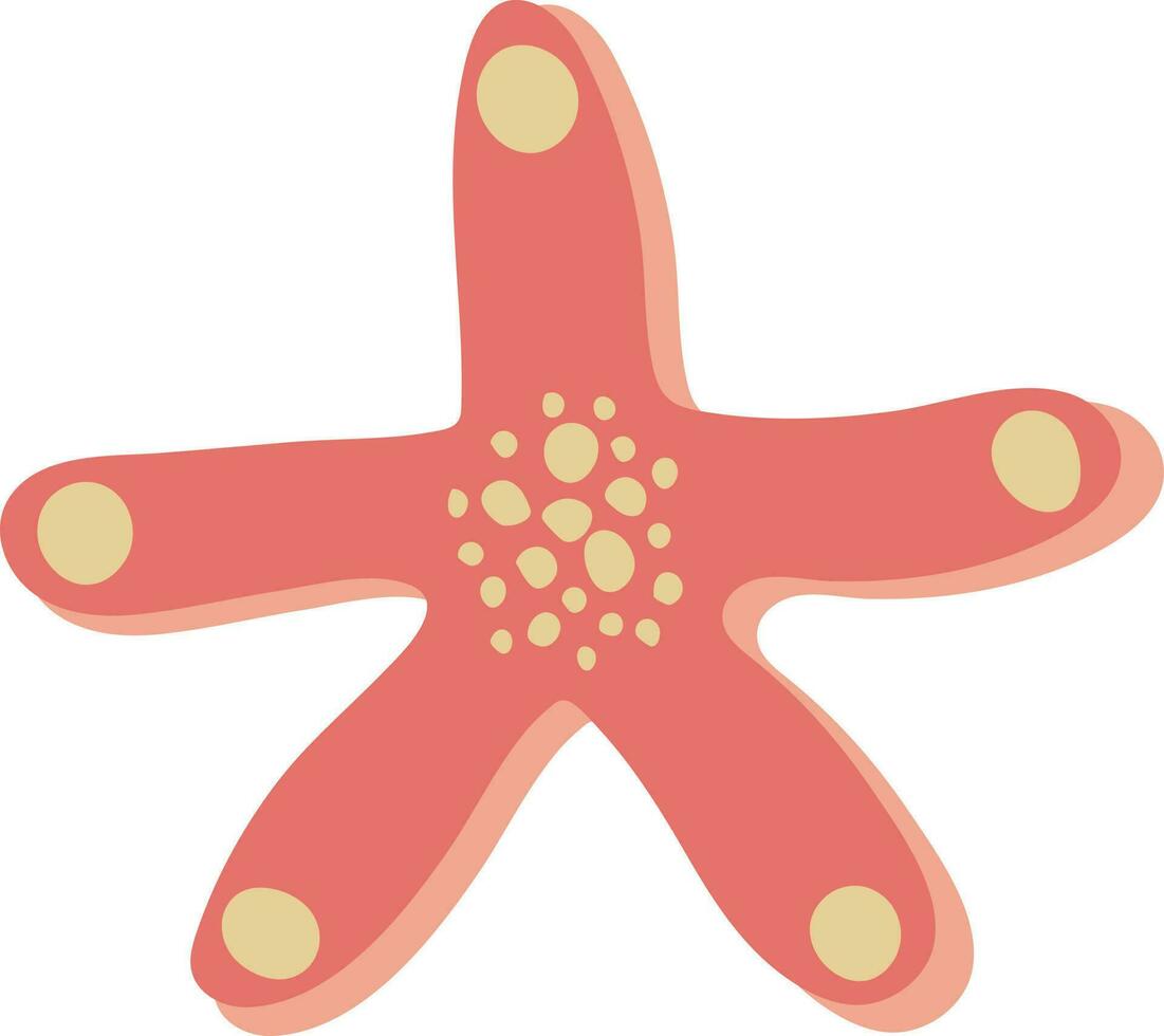 Sea Starfish Vacations Tropical Image Travel Flat Element Icon vector