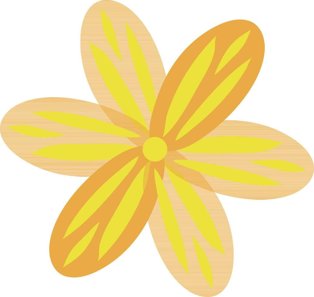 amarillo flor ilustración diseño gráfico elemento Arte tarjeta vector