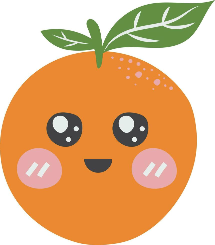 Orange Fresh Fruit Natural Illustration vector