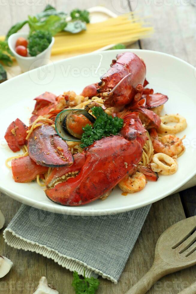 Seafood Lobster Spaghetti photo