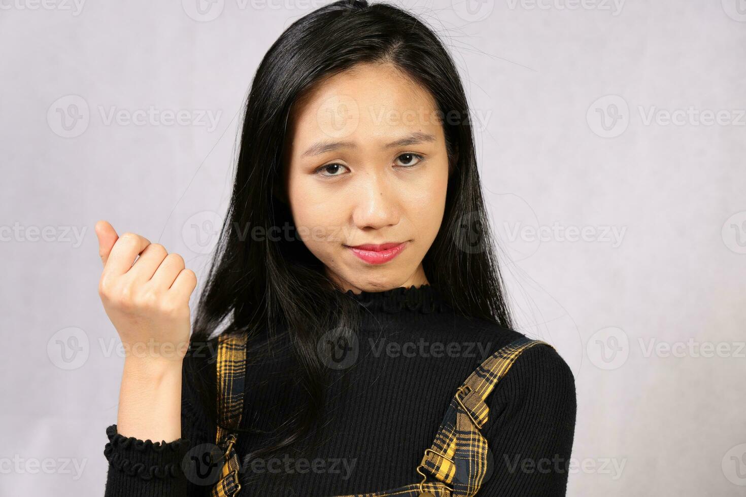 Young attractive southeast Asian woman posing facial expression