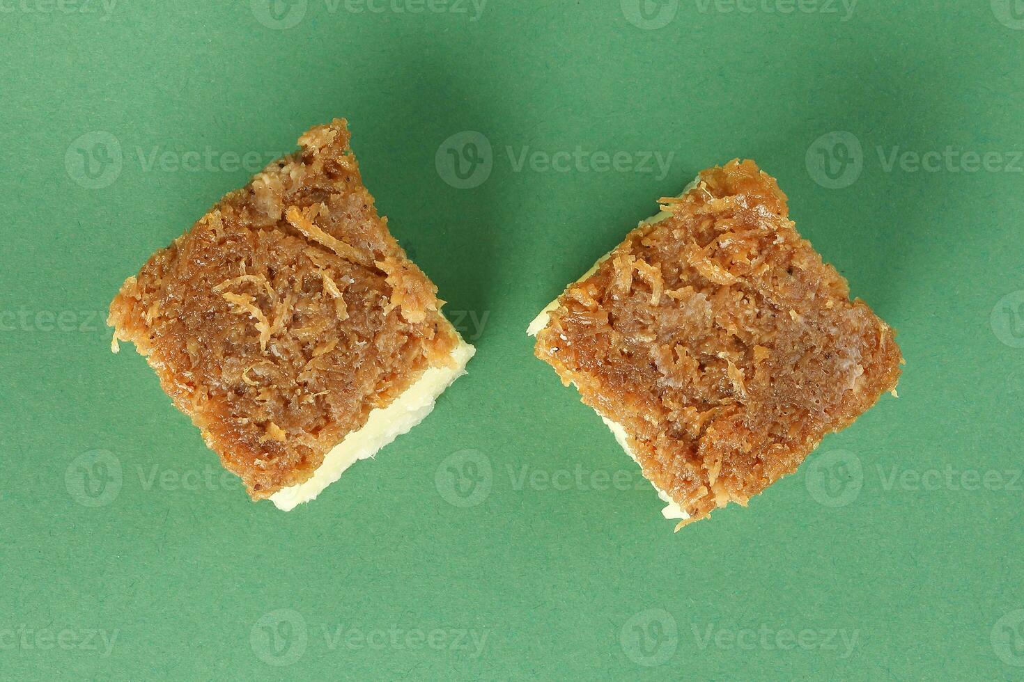 Kuih Getuk Getuk Ubi coconut brown sugar potato sweet cake desert photo