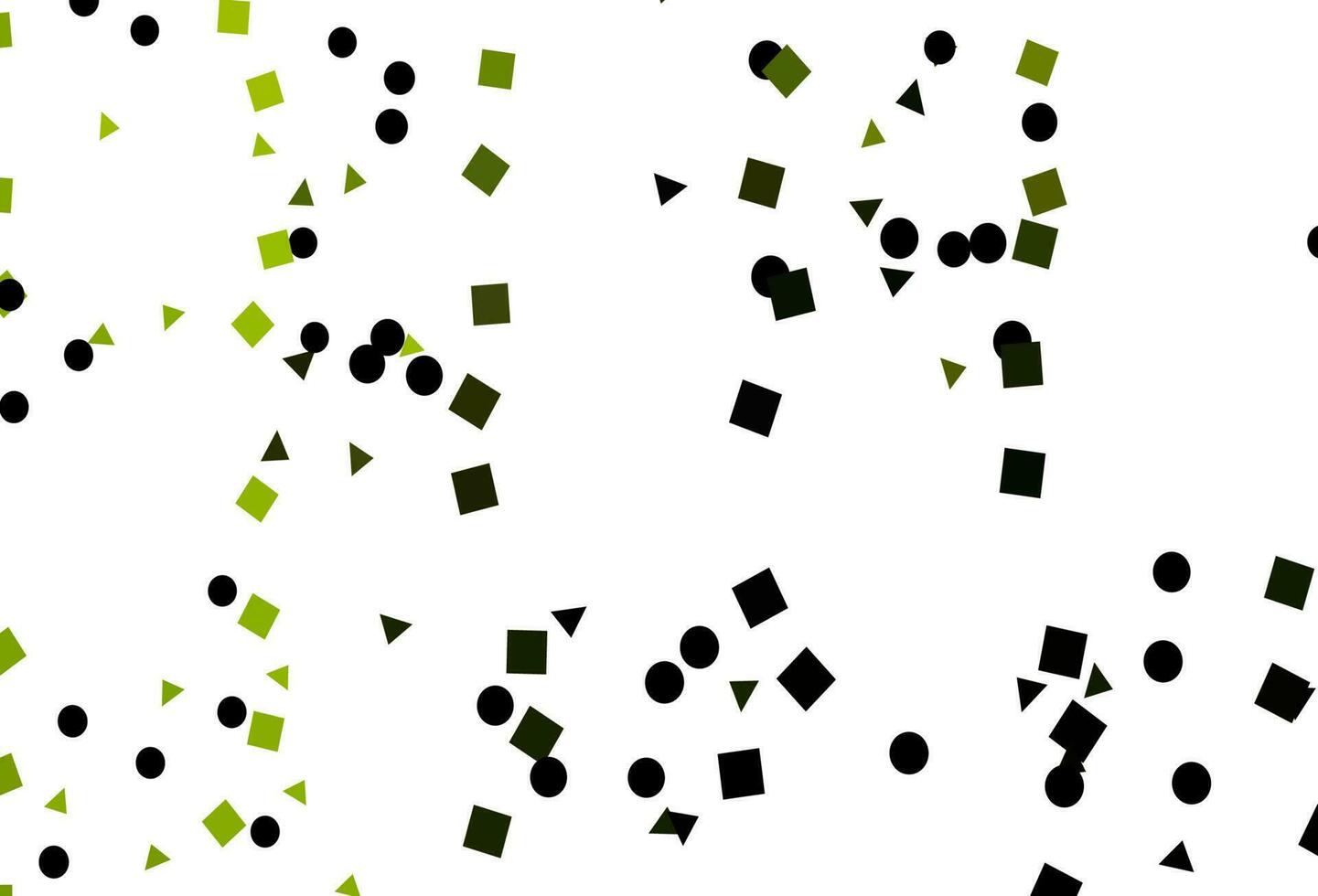 Light Green, Yellow vector background with triangles, circles, cubes.