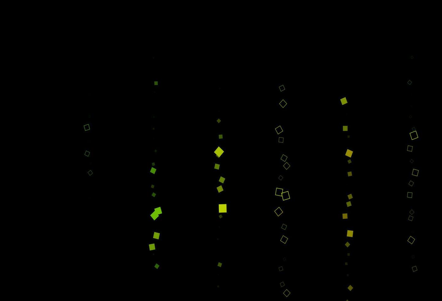 textura de vector verde oscuro, amarillo con estilo rectangular.