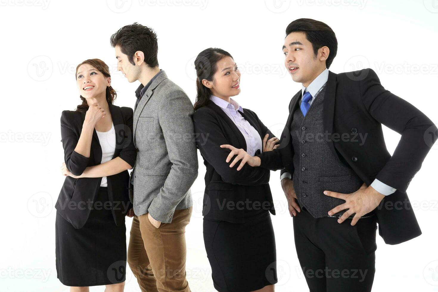 Young south east Asian middle eastern man woman student business colleague photo