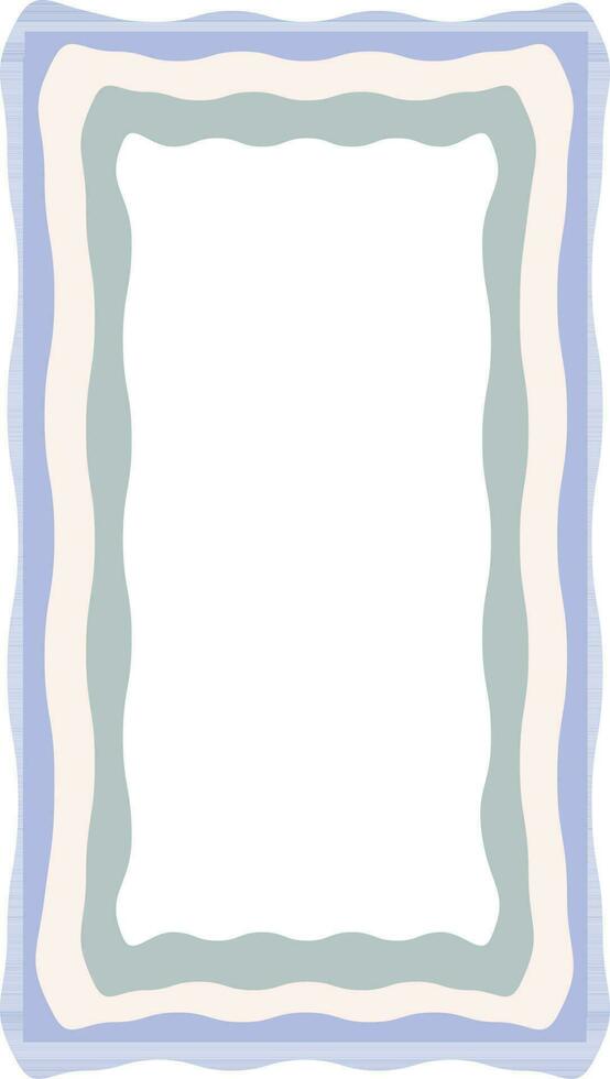 Groovy Psychedelic Frame vector